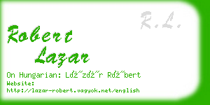 robert lazar business card